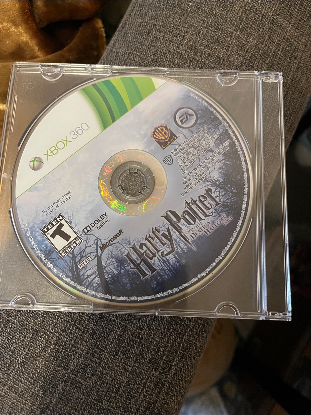 Microsoft Xbox 360 Harry Potter Game Disc with Green Accent